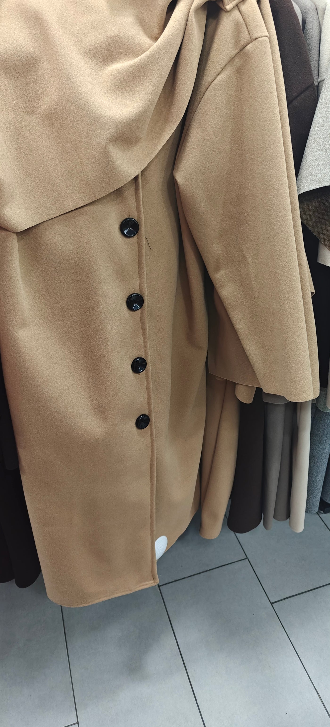 Manteau long tendance à Cap