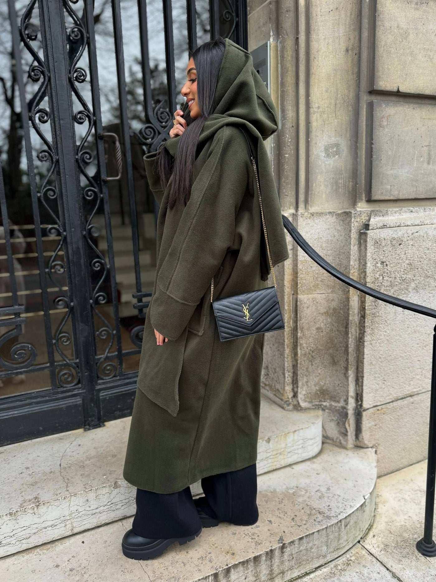 Manteau long tendance à Cap