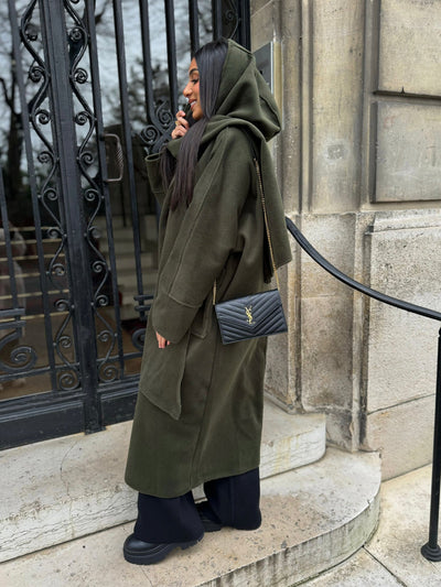 Manteau long tendance à Cap