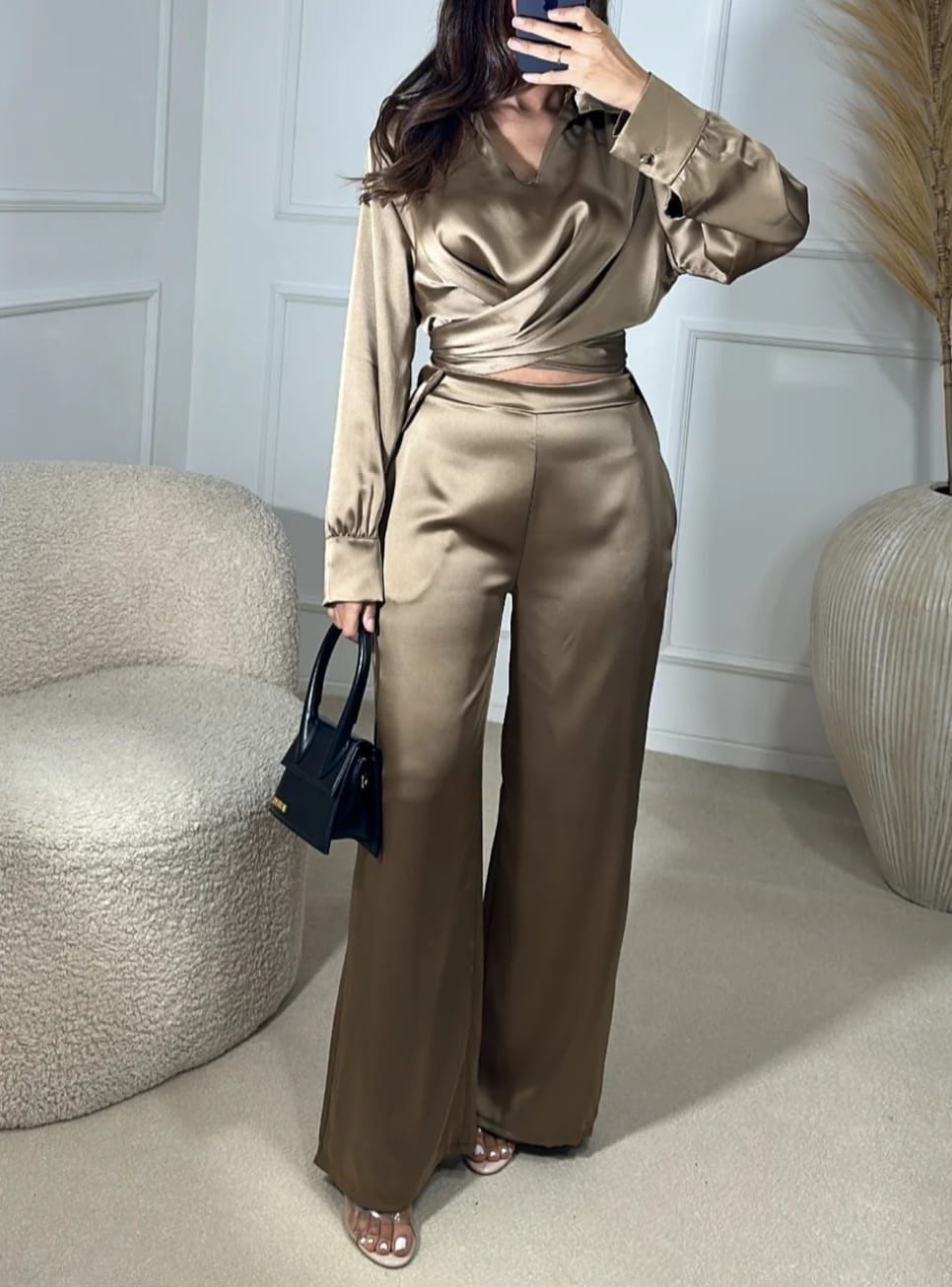 Ensemble Blazer satin