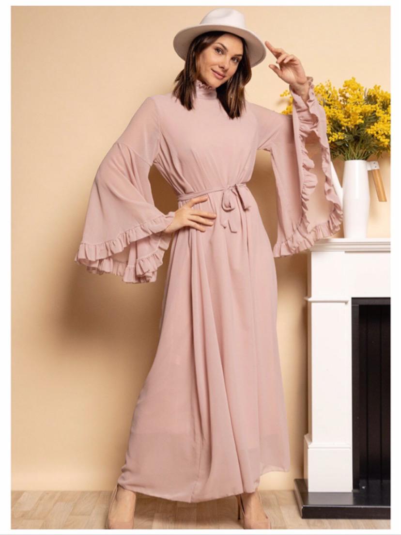 robe longue en satin